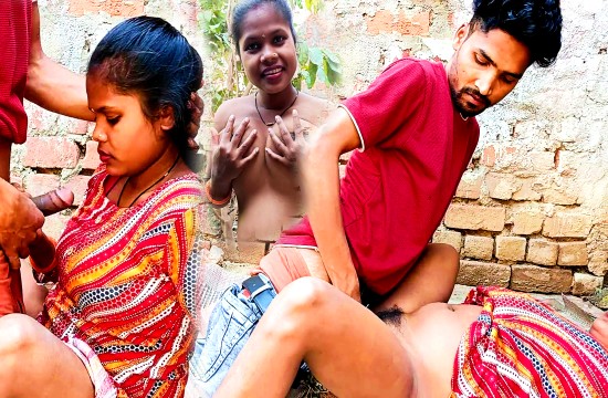 Indian Desi Village Hot Couple Outdoor Fucking and Blowjob