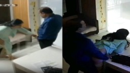 Desi Sex Fucked by Manager in Office CCTV Cam Recorded